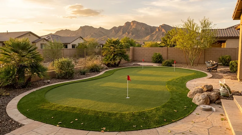 Putting Green Installation Surprise
